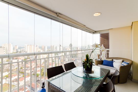 Varanda da Sala de apartamento para alugar com 3 quartos, 132m² em Centro, Guarulhos