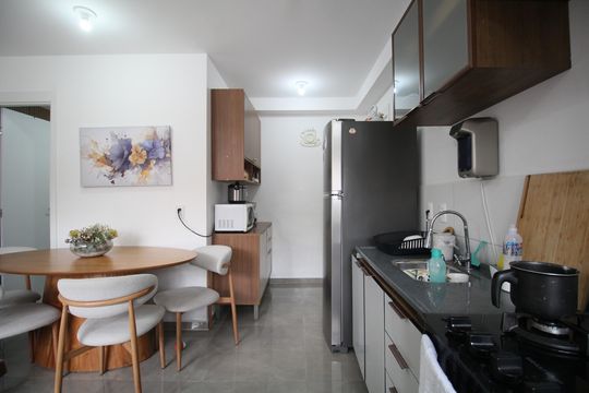 Cozinha de apartamento para alugar com 2 quartos, 40m² em Jardim Maria Duarte, São Paulo