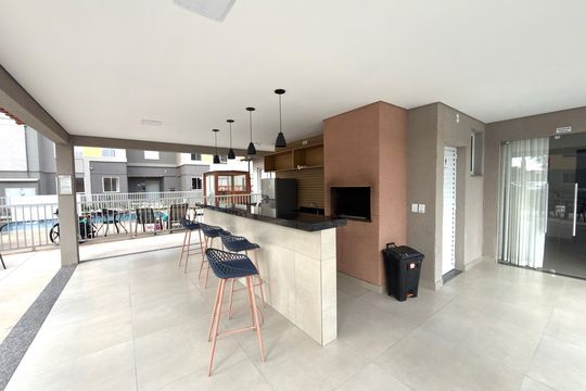 Área comum - Churrasqueira de apartamento para alugar com 2 quartos, 45m² em Bairro da Glória, Contagem