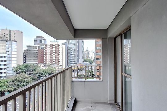Varanda de kitnet/studio à venda com 1 quarto, 35m² em Vila Mariana, São Paulo