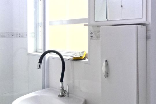 Banheiro do Quarto 2 de apartamento para alugar com 2 quartos, 88m² em José Menino, Santos