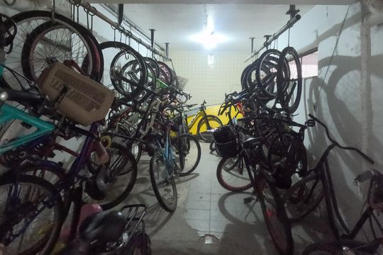 Área Comum - Bicicletário de apartamento para alugar com 2 quartos, 88m² em José Menino, Santos