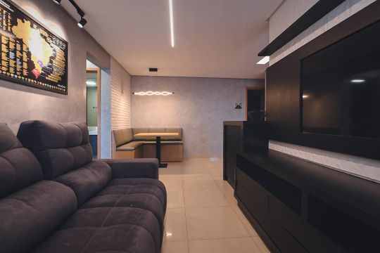 Sala de apartamento para alugar com 2 quartos, 65m² em Setor Pedro Ludovico, Goiânia