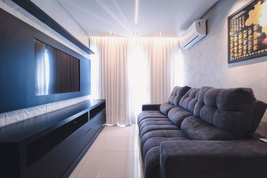 Sala de apartamento para alugar com 2 quartos, 65m² em Setor Pedro Ludovico, Goiânia