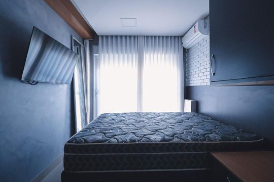 Quarto Suíte de apartamento para alugar com 2 quartos, 65m² em Setor Pedro Ludovico, Goiânia