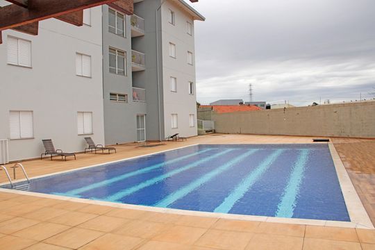 Área comum - Piscina de apartamento à venda com 2 quartos, 85m² em Vila Santa Claudina, Vinhedo