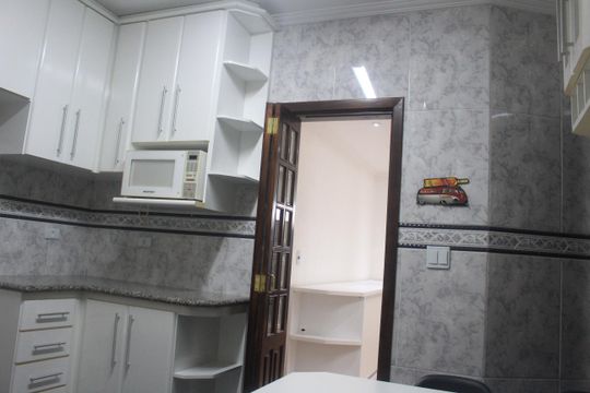Cozinha de apartamento à venda com 2 quartos, 117m² em Santo Antônio, São Caetano do Sul