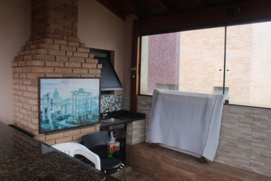 Varanda gourmet de apartamento à venda com 2 quartos, 117m² em Santo Antônio, São Caetano do Sul
