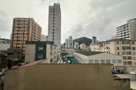 Vista da Sala de apartamento para alugar com 1 quarto, 54m² em Itararé, São Vicente