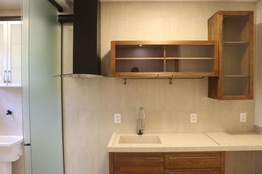 Cozinha de kitnet/studio para alugar com 1 quarto, 39m² em Pompeia, São Paulo