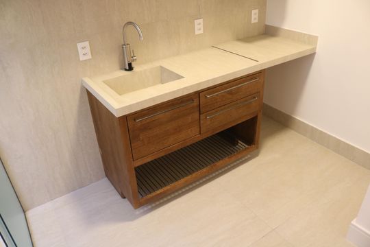 Cozinha de kitnet/studio para alugar com 1 quarto, 39m² em Pompeia, São Paulo