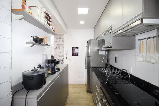 Cozinha de apartamento à venda com 2 quartos, 45m² em Jardim Brasil, São Paulo