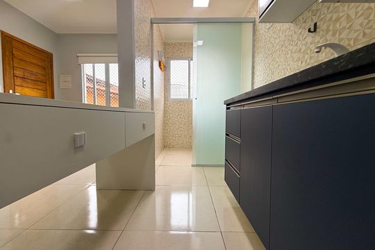 Cozinha de apartamento para alugar com 1 quarto, 32m² em Chacara Nossa Senhora Aparecida, São Paulo