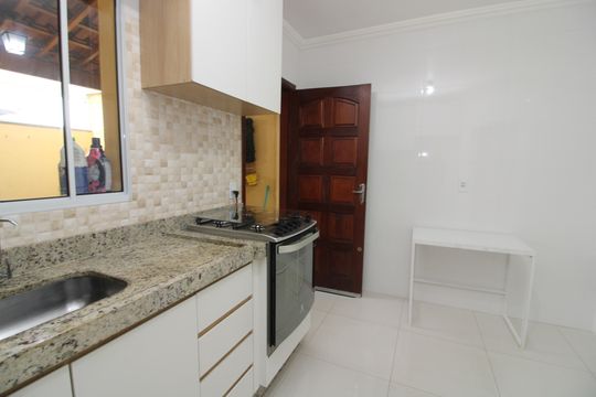 cozinha de casa de condomínio à venda com 2 quartos, 62m² em Jardim Matarazzo, São Paulo