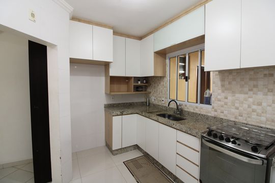 cozinha de casa de condomínio à venda com 2 quartos, 62m² em Jardim Matarazzo, São Paulo