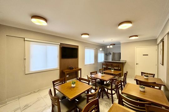 Área comum - Salão de festas de apartamento para alugar com 2 quartos, 49m² em Vila Guilhermina, São Paulo