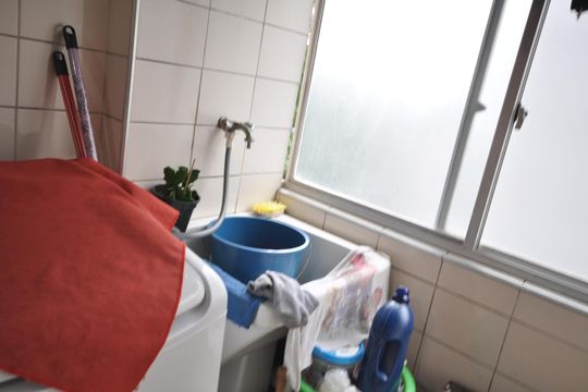 Área de Serviço de apartamento à venda com 2 quartos, 63m² em Jardim Leonor Mendes de Barros, São Paulo