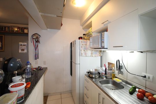 Cozinha de apartamento para alugar com 2 quartos, 45m² em Vila Taquari, São Paulo