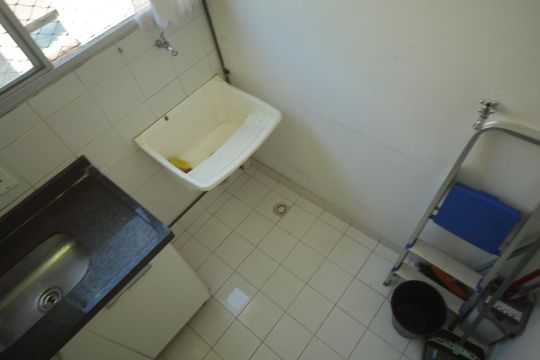 Área de Serviço de apartamento para alugar com 2 quartos, 48m² em Demarchi, São Bernardo do Campo