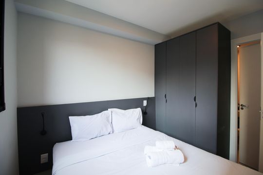 Quarto de apartamento à venda com 1 quarto, 26m² em Vila Olímpia, São Paulo