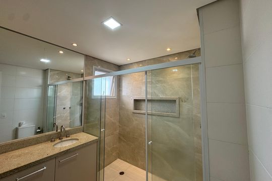 Banheiro da Suíte 2 de apartamento à venda com 3 quartos, 96m² em Vila Osasco, Osasco