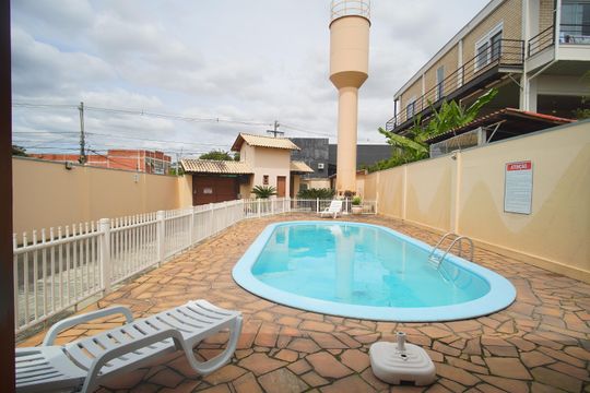 Área comum - Piscina de casa de condomínio à venda com 3 quartos, 112m² em São Jorge, Novo Hamburgo