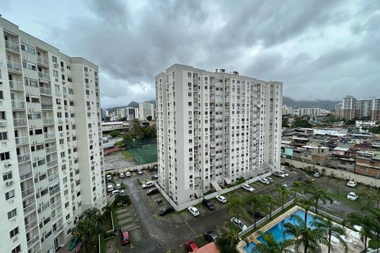 Vista do Quarto 2 de apartamento à venda com 3 quartos, 60m² em Cachambi, Rio de Janeiro