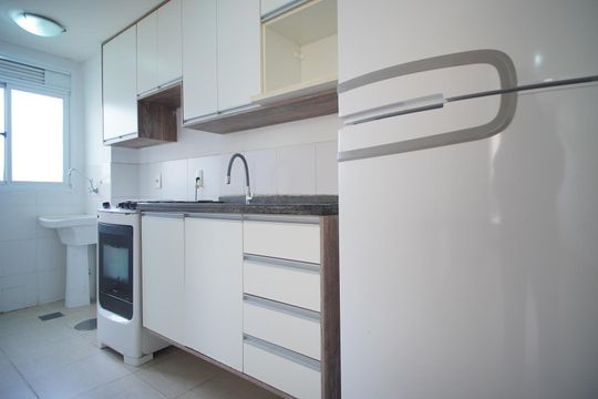 Cozinha de apartamento para alugar com 3 quartos, 62m² em Sarandi, Porto Alegre