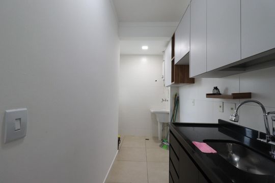Cozinha de apartamento para alugar com 1 quarto, 58m² em Jardim Botânico, Ribeirão Preto