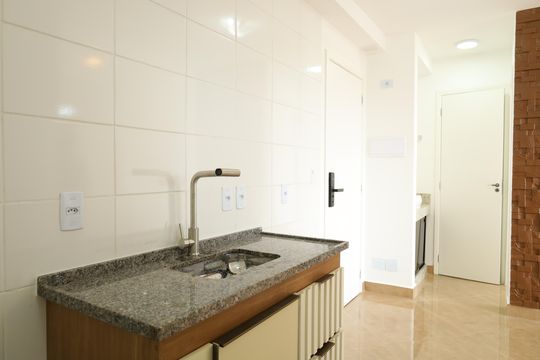Cozinha de apartamento para alugar com 2 quartos, 32m² em Chacara Santa Etelvina, São Paulo
