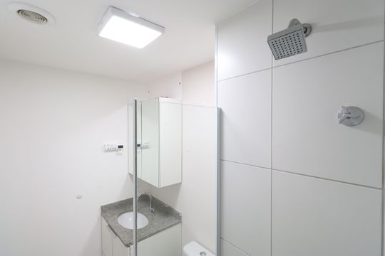 Banheiro  de apartamento para alugar com 2 quartos, 45m² em Lapa de Baixo, São Paulo
