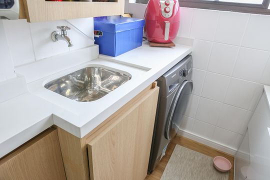 Cozinha e Área de Serviço de apartamento à venda com 2 quartos, 55m² em Vila Leopoldina, São Paulo