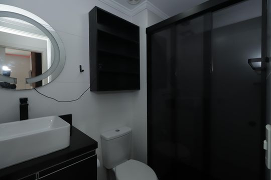 Banheiro Social de apartamento para alugar com 2 quartos, 81m² em Cidade Mãe do Céu, São Paulo