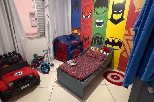 Quarto 2 de apartamento para alugar com 2 quartos, 47m² em Vila Urupês, Suzano