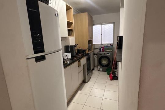 Cozinha de apartamento para alugar com 2 quartos, 47m² em Vila Urupês, Suzano