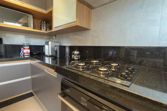 Cozinha de casa de condomínio para alugar com 2 quartos, 136m² em Chácara Primavera, Campinas