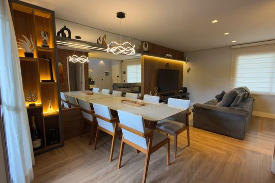 Sala de Jantar de casa de condomínio para alugar com 2 quartos, 136m² em Chácara Primavera, Campinas
