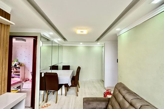 Sala de apartamento para alugar com 2 quartos, 41m² em Jardim Lourdes, Ferraz de Vasconcelos