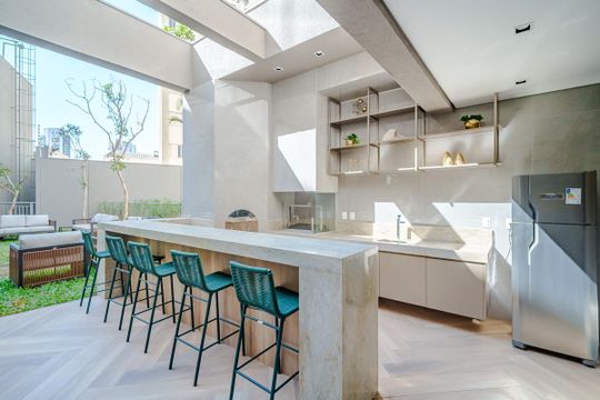 Área comum - Churrasqueira de kitnet/studio à venda com 1 quarto, 26m² em Butantã, São Paulo