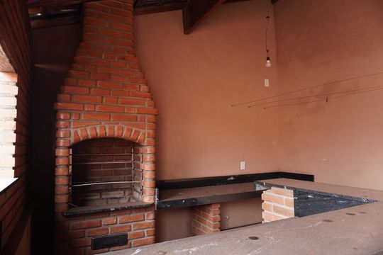 Área externa - Churrasqueira de casa para alugar com 2 quartos, 90m² em Conjunto Habitacional Planalto Verde, São Carlos