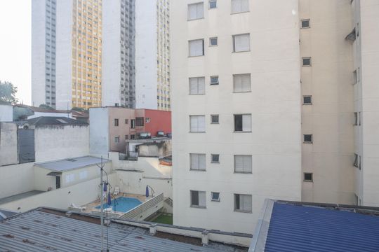 Vista da Sala de apartamento à venda com 1 quarto, 43m² em Pompeia, São Paulo