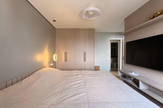 Suite de apartamento para alugar com 2 quartos, 84m² em Vila Dirce, Mauá