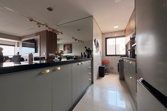 Cozinha de apartamento para alugar com 2 quartos, 84m² em Vila Dirce, Mauá