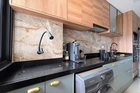 Lavanderia de apartamento para alugar com 2 quartos, 84m² em Vila Dirce, Mauá