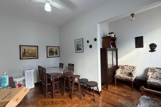 Sala de apartamento para alugar com 1 quarto, 64m² em Aparecida, Santos