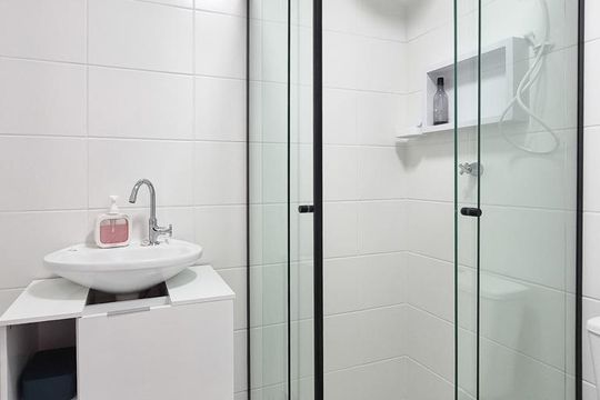 Banheiro Social de apartamento para alugar com 2 quartos, 49m² em Assunção, São Bernardo do Campo