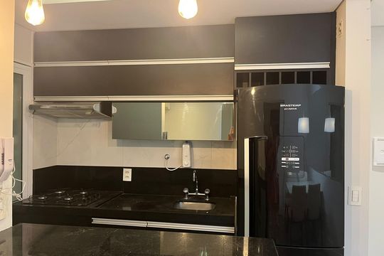 Cozinha de apartamento à venda com 2 quartos, 65m² em Bela Vista, São Paulo