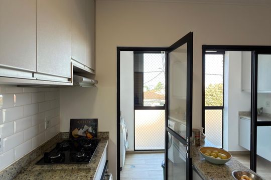 Cozinha de apartamento para alugar com 2 quartos, 55m² em Jardim Copacabana, São Bernardo do Campo