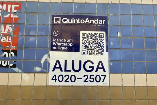 Placa instalada com o codigo ZIUW-5 no dia 22-09-2026 de apartamento para alugar com 2 quartos, 90m² em Jardim Bandeirantes, Contagem