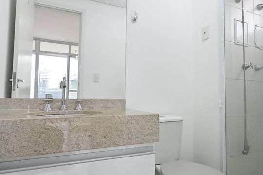 Banheiro Banheiro de kitnet/studio à venda com 1 quarto, 35m² em Real Parque, São Paulo